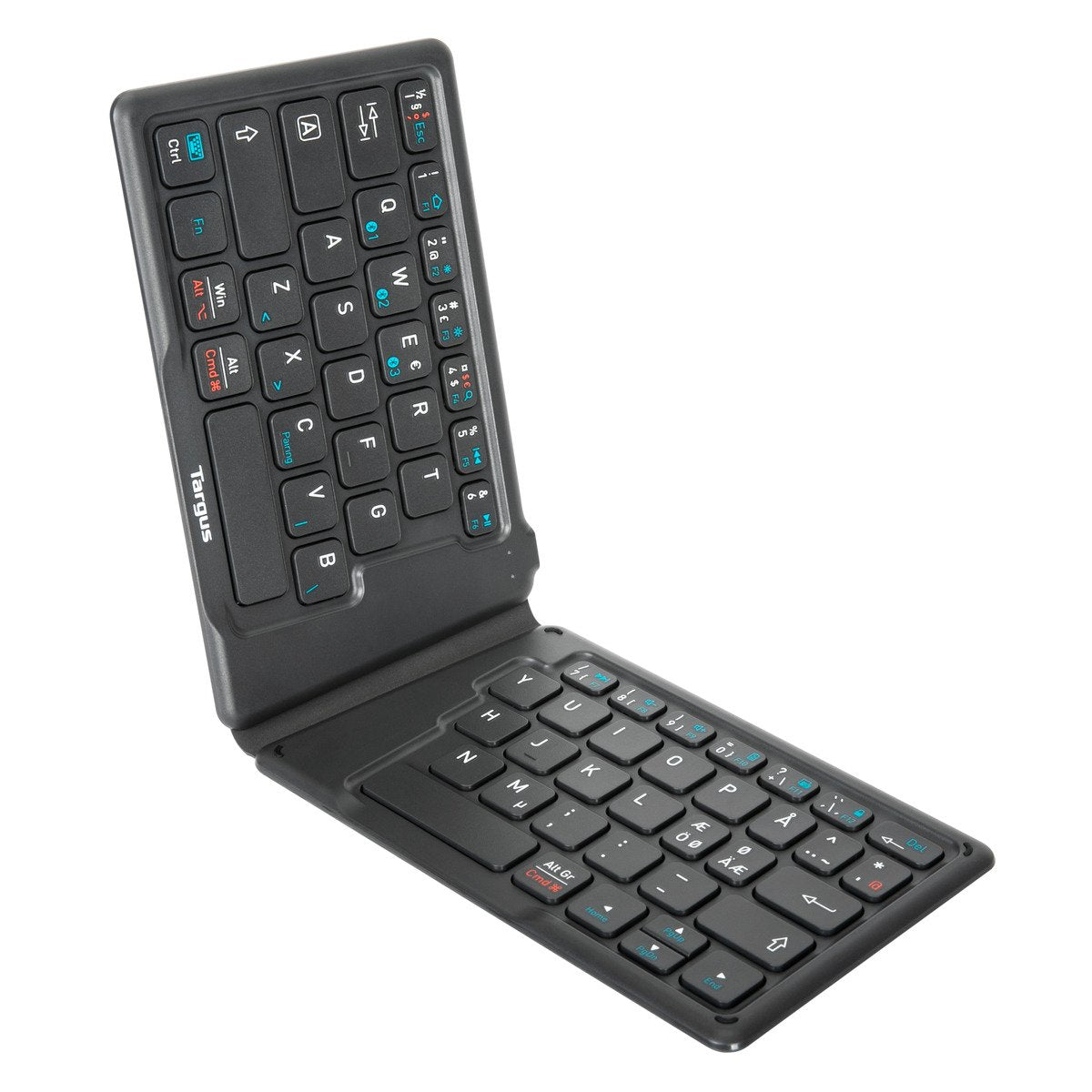 Targus AKF003NO Tastatur Universal Bluetooth QWERTY Nordisch Schwarz