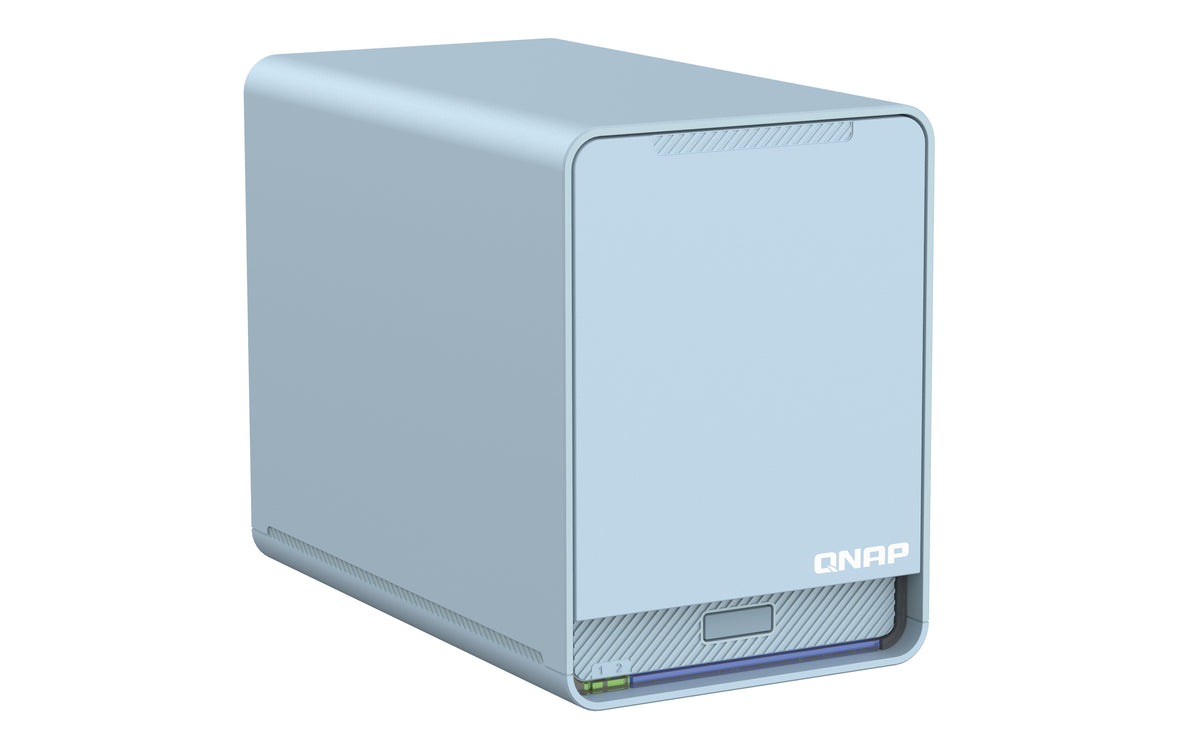 QNAP QMiroPlus-201W NAS Desktop Intel® Celeron® J4125 4 GB DDR4 0 TB QNAP Turbo System Blau