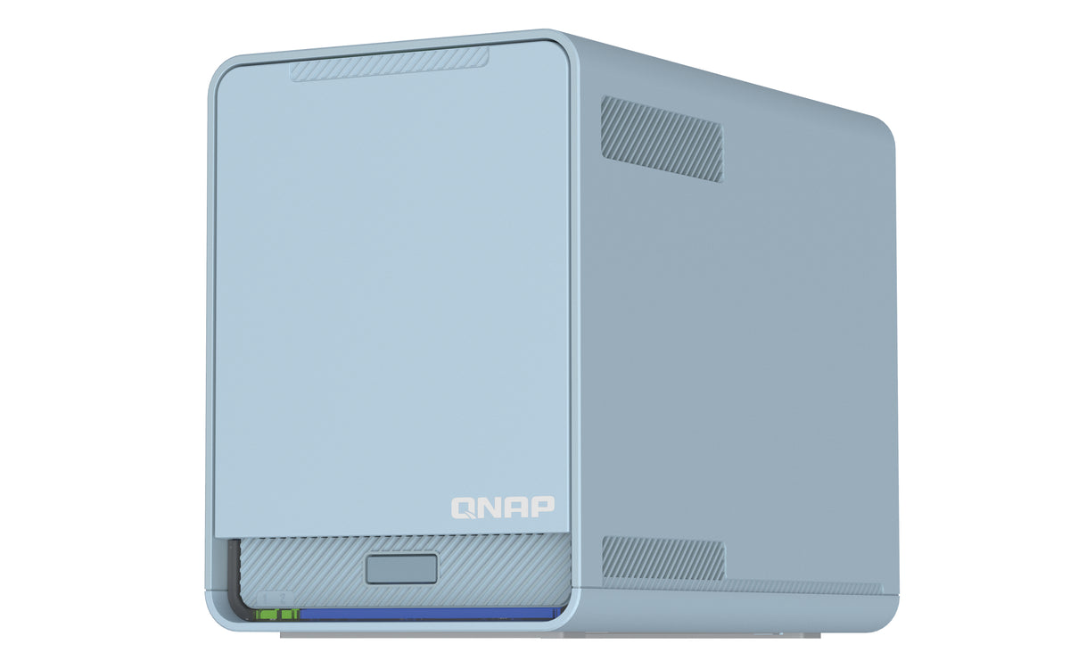 QNAP QMiroPlus-201W NAS Desktop Intel® Celeron® J4125 4 GB DDR4 0 TB QNAP Turbo System Blau
