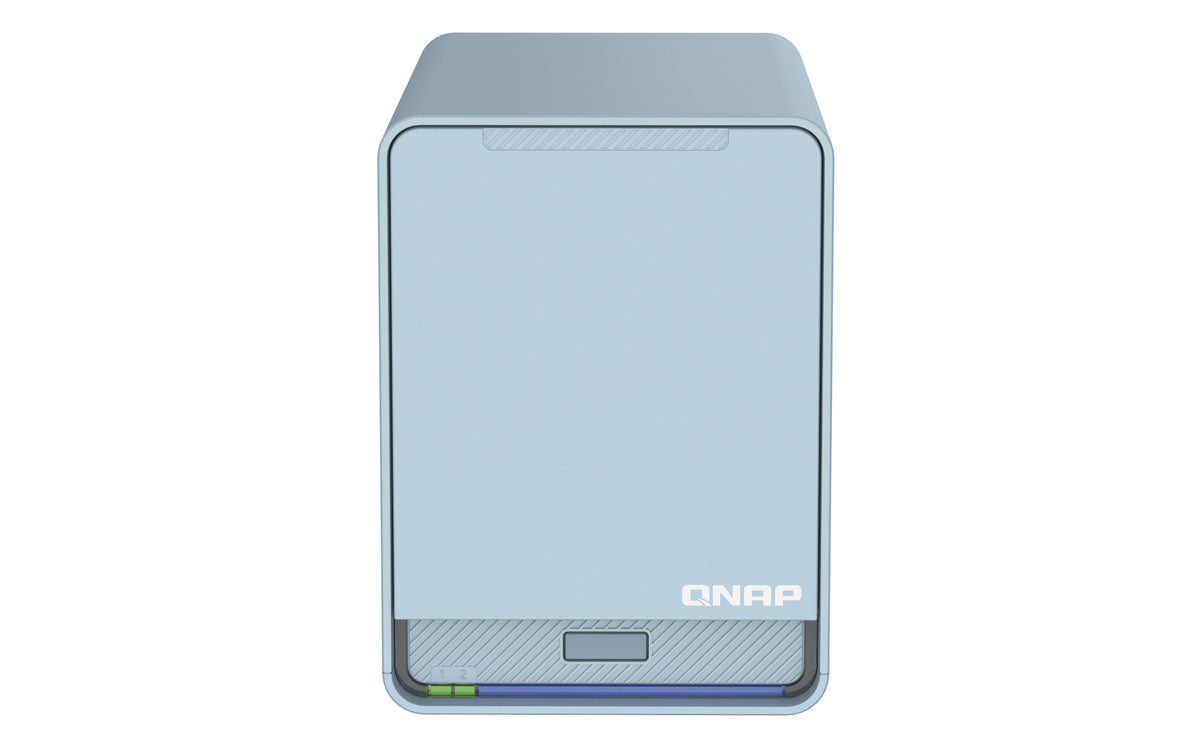 QNAP QMiroPlus-201W NAS Desktop Intel® Celeron® J4125 4 GB DDR4 0 TB QNAP Turbo System Blau