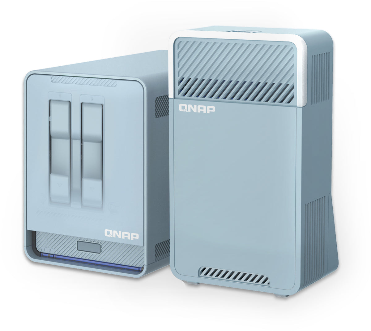QNAP QMiroPlus-201W NAS Desktop Intel® Celeron® J4125 4 GB DDR4 0 TB QNAP Turbo System Blau