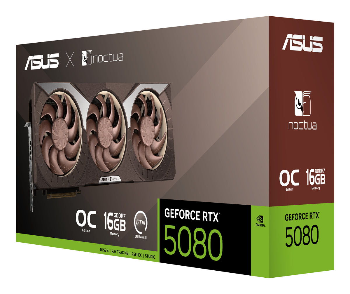 ASUS RTX5080-O16G-NOCTUA NVIDIA GeForce RTX 5080 16 GB GDDR7