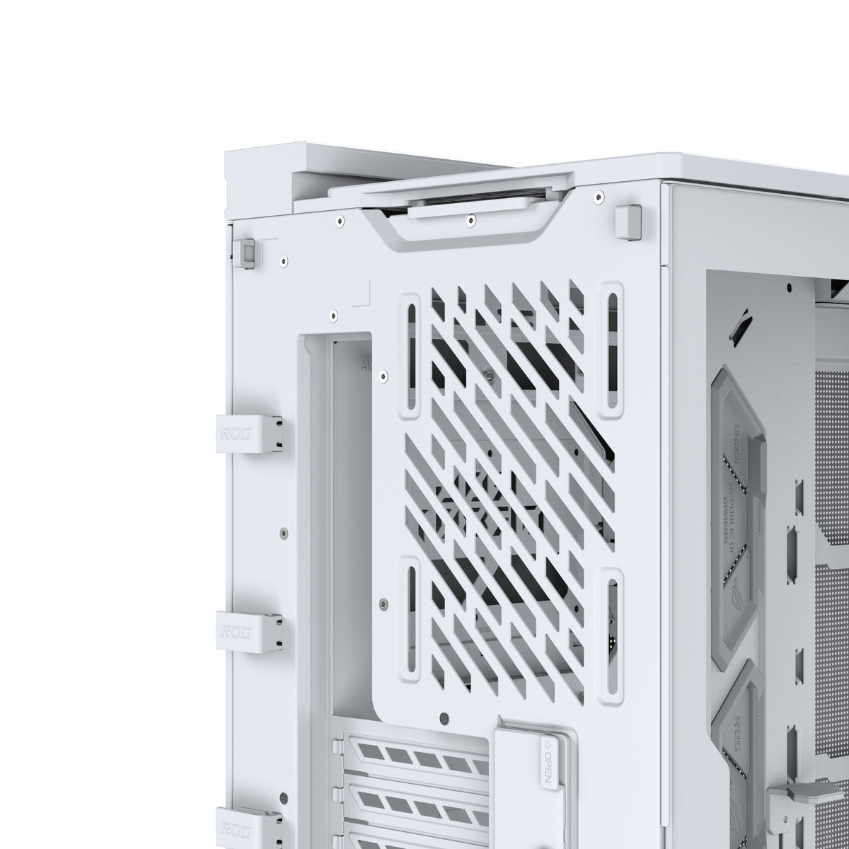 ASUS ROG CRONOX GR801 CURVE TG ARGB WHITE Midi Tower Weiß