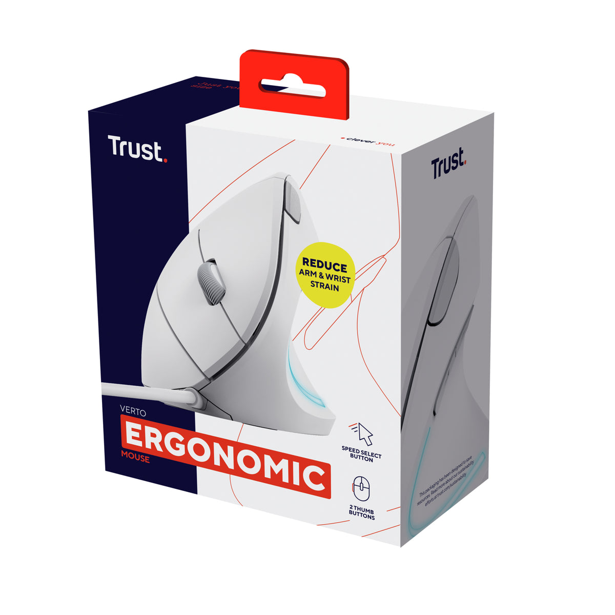 Trust Verto Maus Büro rechts USB Typ-A Optisch 1600 DPI
