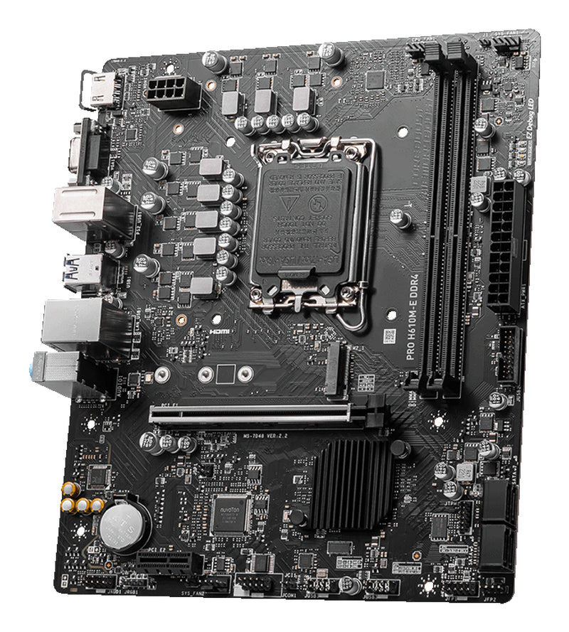 MSI PRO H610M-E DDR4 Motherboard Intel H610 LGA 1700 micro ATX