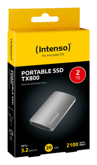 Intenso TX800 2 TB USB Typ-C USB 3.2 Gen 2x2 Anthrazit