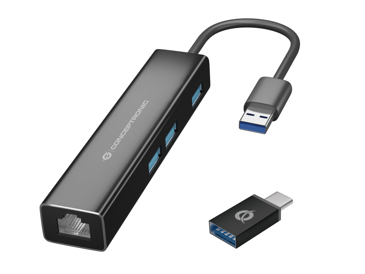 Conceptronic DONN07BA USB 3.2 Gen 1 (3.1 Gen 1) Type-A Schwarz