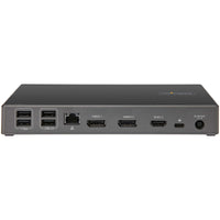 StarTech.com USB-C Dock - Triple 4K Monitor USB Typ-C Docking Station - 100W Power Delivery 3.0 - DP 1.4 Alt Mode & DSC, 2x DisplayPort 1.4/HDMI 2.0 - 6xUSB (2x 10Gbps) - Windows/Chrom