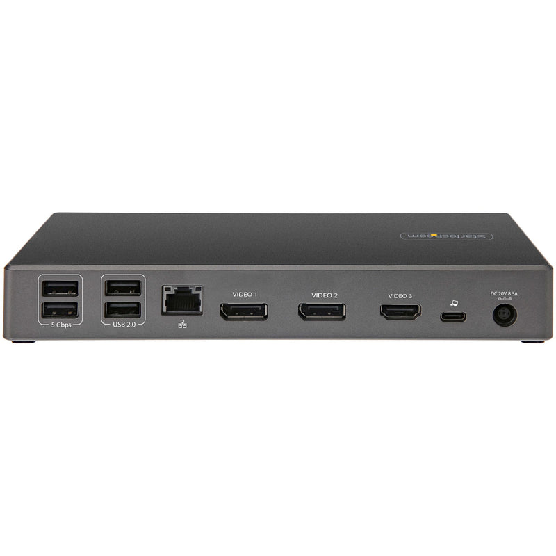 StarTech.com USB-C Dock - Triple 4K Monitor USB Typ-C Docking Station - 100W Power Delivery 3.0 - DP 1.4 Alt Mode & DSC, 2x DisplayPort 1.4/HDMI 2.0 - 6xUSB (2x 10Gbps) - Windows/Chrom