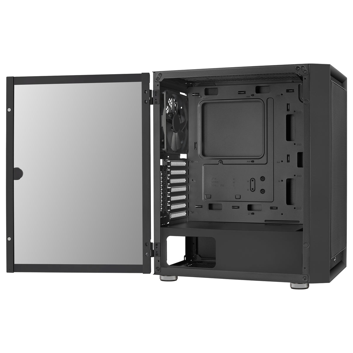 Aerocool Graphite V1 Midi Tower Schwarz