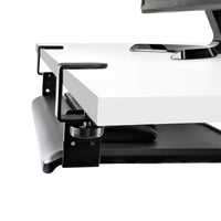StarTech.com Untertisch Ausziehbare Tastaturablage, Höhenverstellbare Tastaturhalterung mit Tischklemmen, bis zu 12kg, Computertisch/Schreibtisch Tastaturauszug/Tastatureinschub