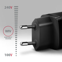 AXAGON ACU-PQ30 Ladegerät QC3.0, 4.0/AFC/FCP/PPS/Apple + PD USB-C, 30W - schwarz