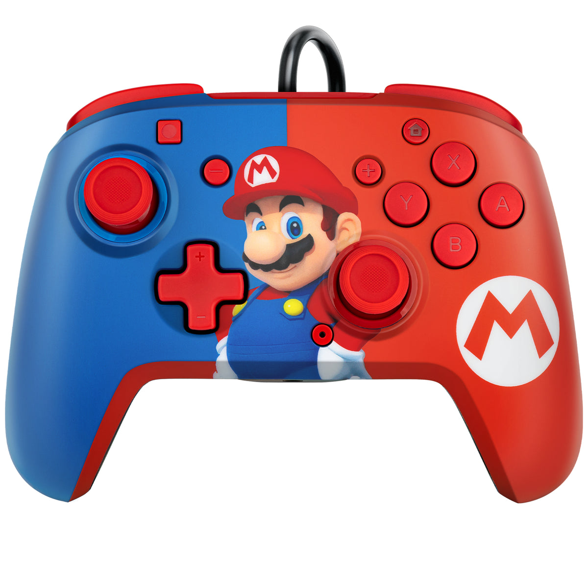 PDP REMATCH: Power Pose Mario Blau, Rot USB Gamepad Analog / Digital Nintendo Switch, Nintendo Switch OLED