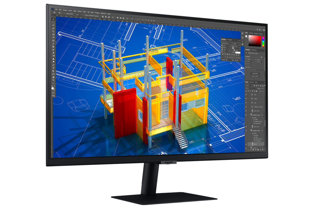 Samsung LS27A706NWU Computerbildschirm 68,6 cm (27") 3840 x 2160 Pixel 4K Ultra HD LED Schwarz