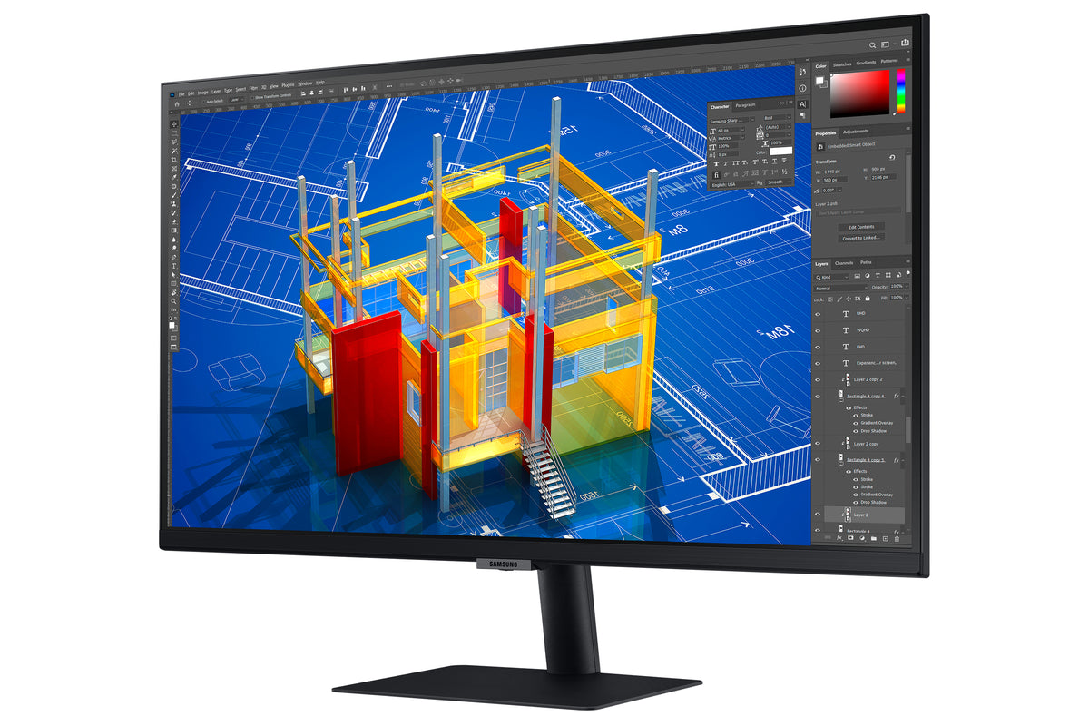 Samsung LS27A706NWU Computerbildschirm 68,6 cm (27") 3840 x 2160 Pixel 4K Ultra HD LED Schwarz