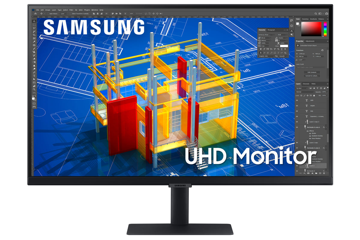 Samsung LS27A706NWU Computerbildschirm 68,6 cm (27") 3840 x 2160 Pixel 4K Ultra HD LED Schwarz