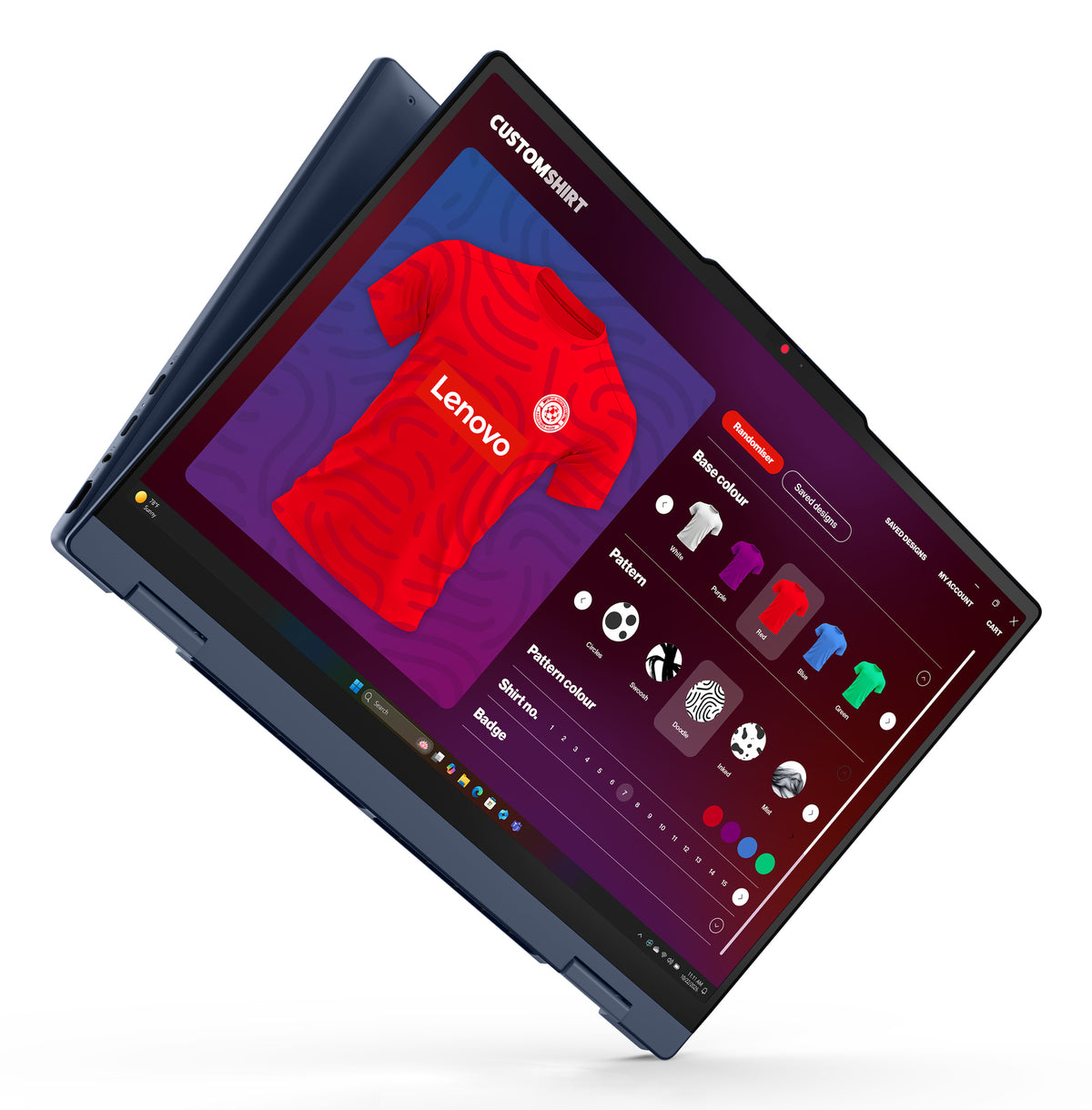 Lenovo IdeaPad 5 2-in-1 15AGP11 Copilot+ PC AMD Ryzen AI 5 430 Hybrid (2-in-1) 38,9 cm (15.3") Touchscreen WUXGA 16 GB DDR5-SDRAM 512 GB SSD Wi-Fi 7 (802.11be) Windows 11 Home Blau Deutsch