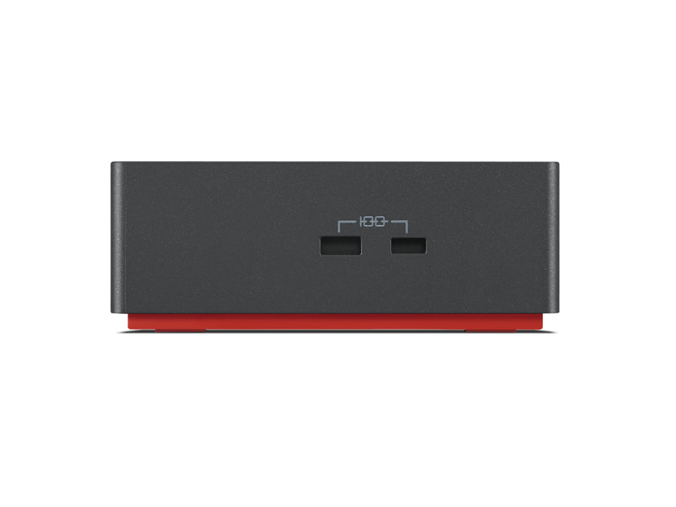 Lenovo 40B00300EU laptop-dockingstation & portreplikator Kabelgebunden Thunderbolt 4 Schwarz, Rot
