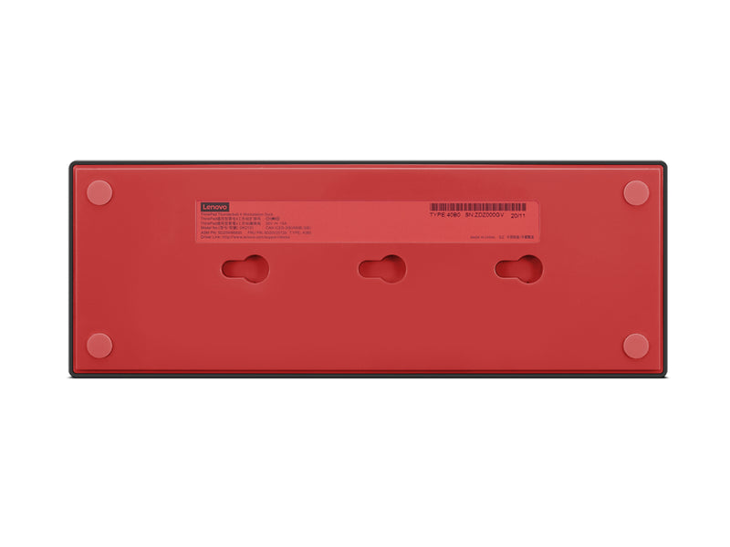 Lenovo 40B00300EU laptop-dockingstation & portreplikator Kabelgebunden Thunderbolt 4 Schwarz, Rot