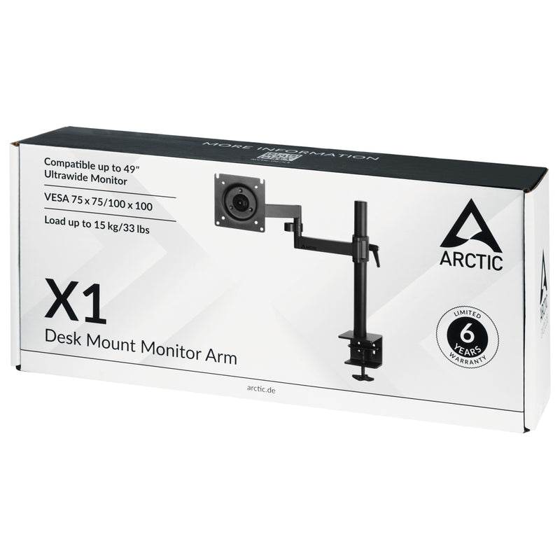ARCTIC X1 - Monitorarm zur Befestigung am Schreibtisch