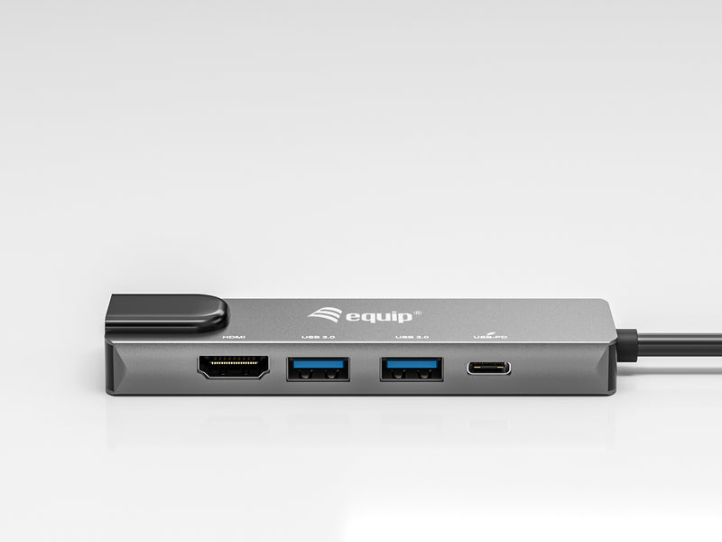 Equip USB-C 5-in-1-Multifunktionsadapter, HDMI, Gigabit LAN, USB 3.2 GEN1, 100W USB PD