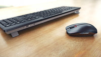 CHERRY Stream Desktop Recharge Tastatur Maus enthalten Universal RF Wireless Schwarz