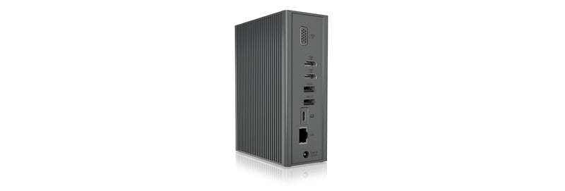 ICY BOX IB-DK2262AC, USB 3.2 Gen 1 Notebook DockingStation, USB 3.2 Gen 1 auf: 6x USB 3.2 Gen 1+2x HDMI®+1x GigabitLAN + Audio + Charger