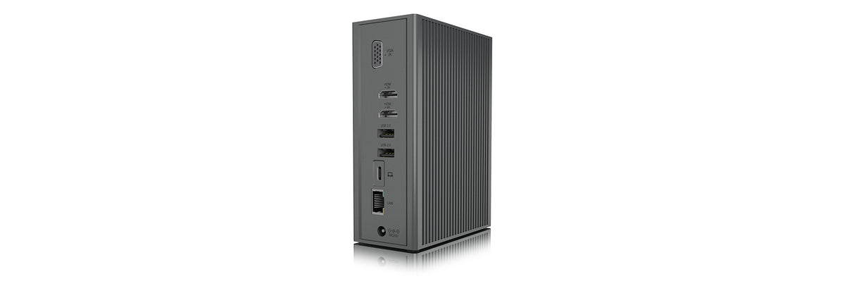 ICY BOX IB-DK2262AC, USB 3.2 Gen 1 Notebook DockingStation, USB 3.2 Gen 1 auf: 6x USB 3.2 Gen 1+2x HDMI®+1x GigabitLAN + Audio + Charger