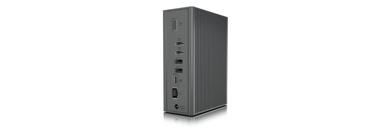 ICY BOX IB-DK2262AC, USB 3.2 Gen 1 Notebook DockingStation, USB 3.2 Gen 1 auf: 6x USB 3.2 Gen 1+2x HDMI®+1x GigabitLAN + Audio + Charger