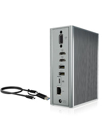ICY BOX IB-DK2262AC, USB 3.2 Gen 1 Notebook DockingStation, USB 3.2 Gen 1 auf: 6x USB 3.2 Gen 1+2x HDMI®+1x GigabitLAN + Audio + Charger