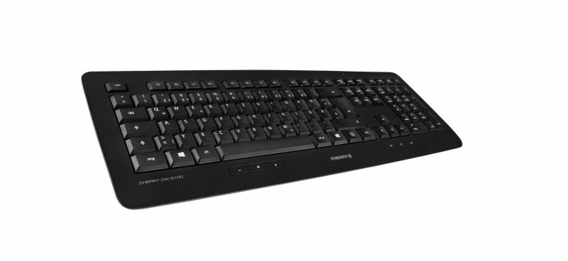 CHERRY DW 5100 Kabelloses Tesktopset, Schwarz, USB (QWERTZ - DE)
