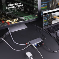Lindy 43323 laptop-dockingstation & portreplikator Kabelgebunden USB 3.2 Gen 1 (3.1 Gen 1) Type-C Schwarz, Grau