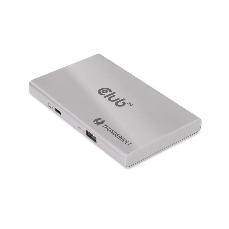 CLUB3D Certified Thunderbolt™4 Tragbarer 5-in-1-Hub mit Smart Power