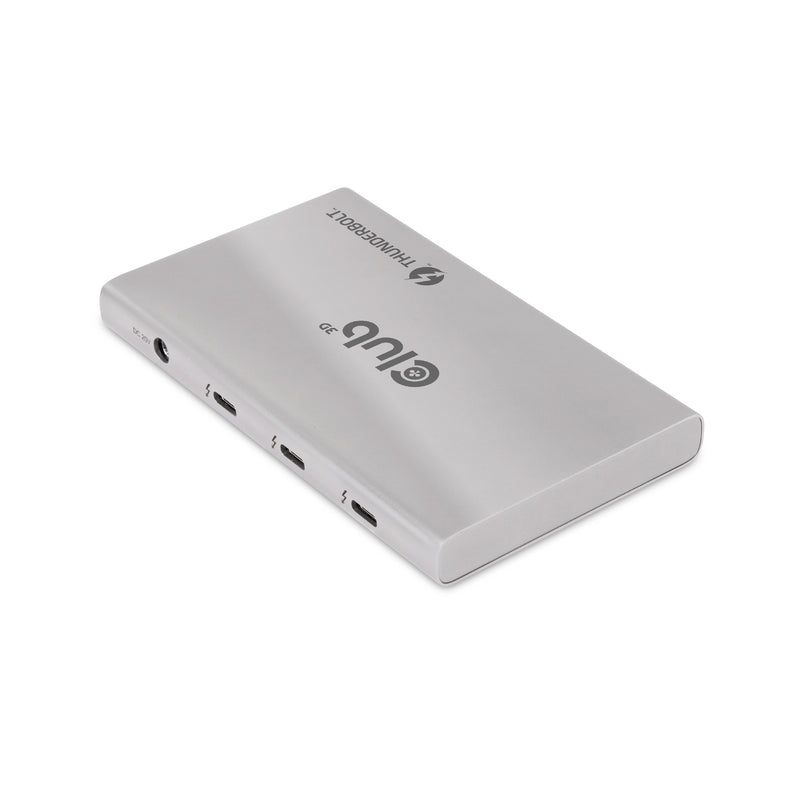CLUB3D Certified Thunderbolt™4 Tragbarer 5-in-1-Hub mit Smart Power