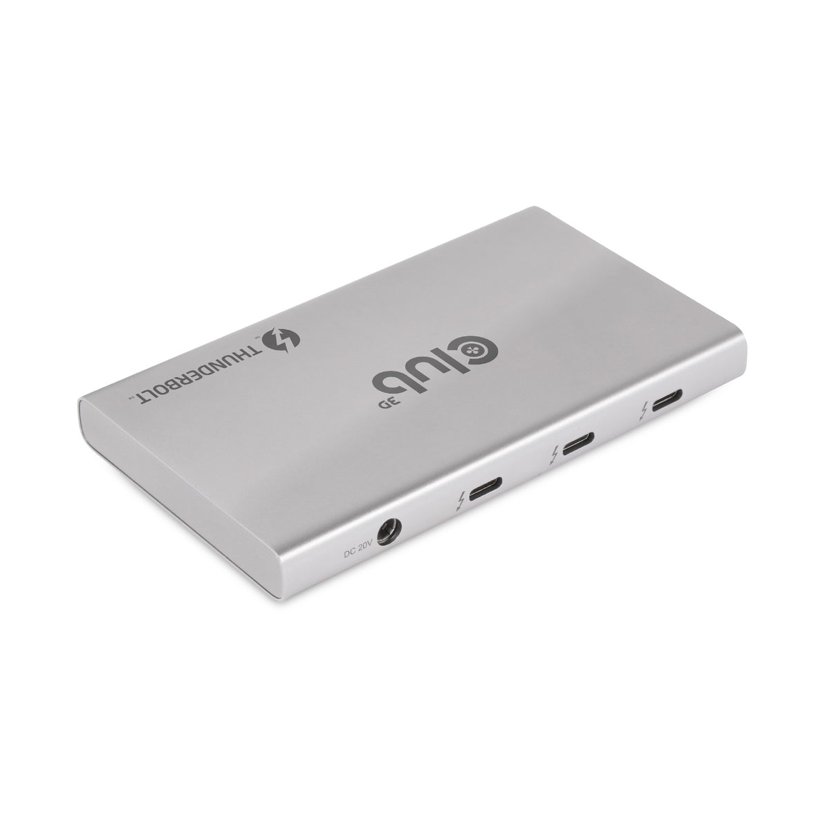 CLUB3D Certified Thunderbolt™4 Tragbarer 5-in-1-Hub mit Smart Power