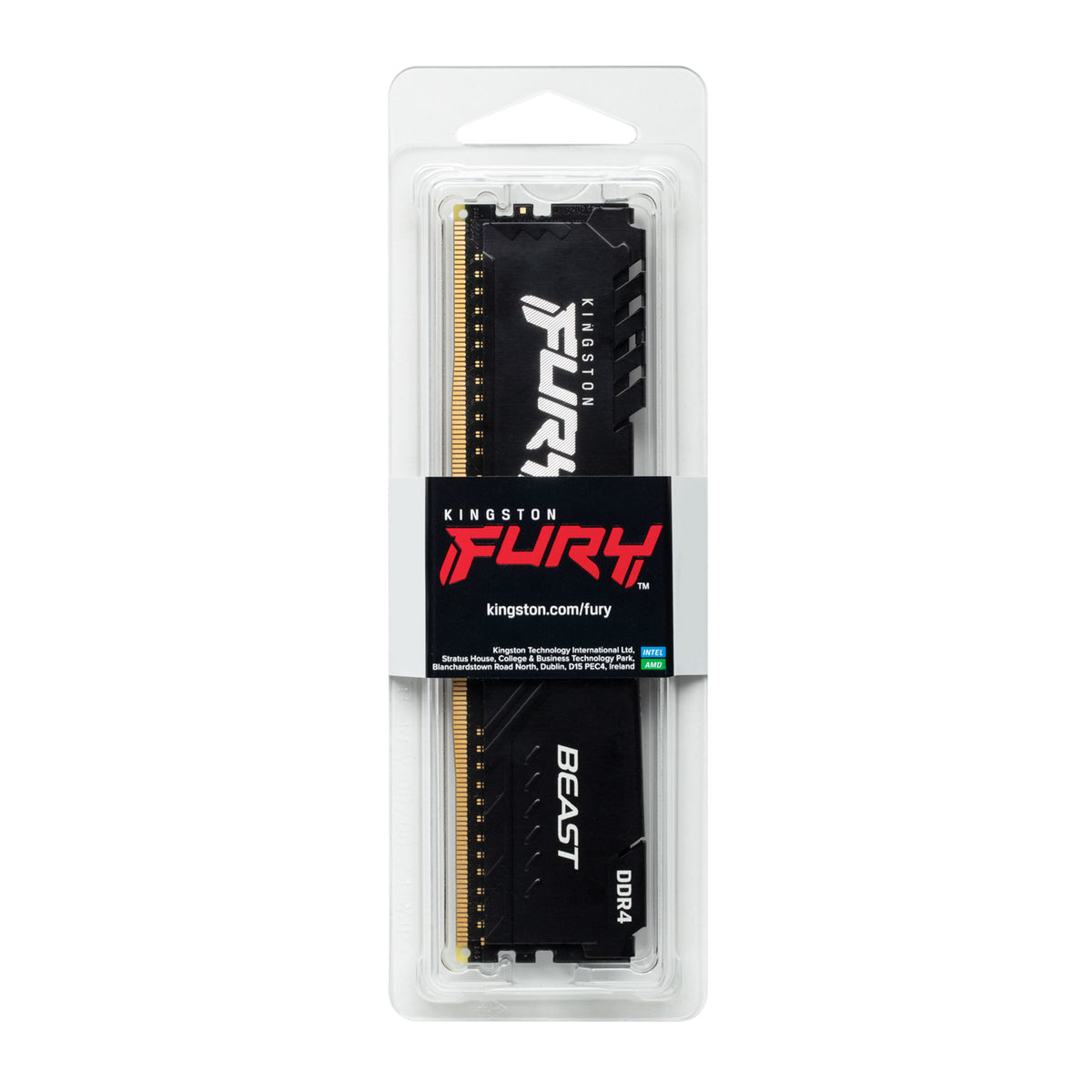Kingston Technology FURY Beast 16GB 3200MT/s DDR4 CL16 DIMM Black