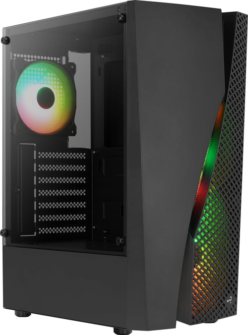 Aerocool Wave v3 Midi-Tower - schwarz Window