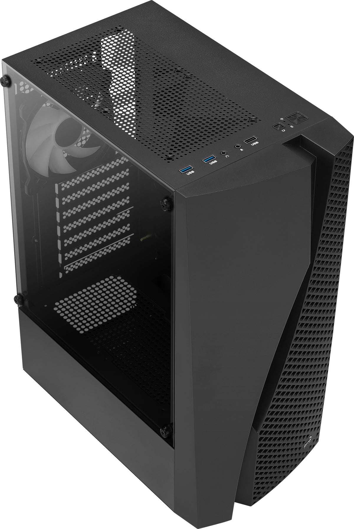 Aerocool WAVEBKV3 Computer-Gehäuse Midi Tower Schwarz