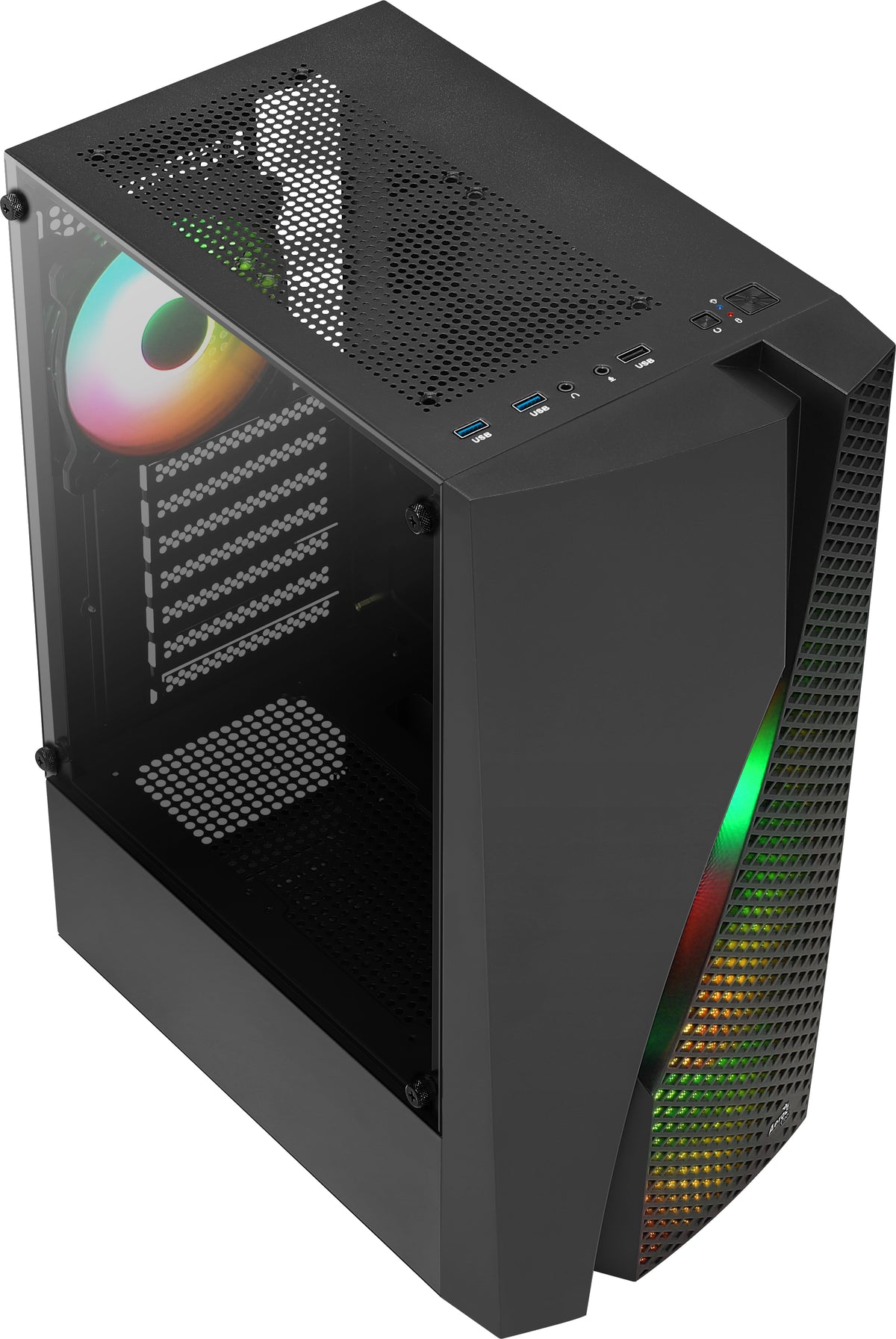 Aerocool WAVEBKV3 Computer-Gehäuse Midi Tower Schwarz
