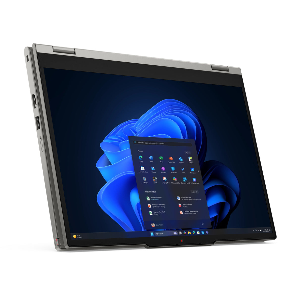 Lenovo ThinkPad L13 2-in-1 Gen 6 (Intel) Intel Core Ultra 5 225U Hybrid (2-in-1) 33,8 cm (13.3") Touchscreen WUXGA 16 GB LPDDR5x-SDRAM 512 GB SSD Wi-Fi 6E (802.11ax) Windows 11 Pro Deutsch Grau