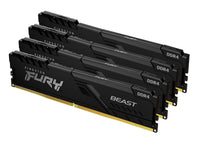 Kingston Technology FURY Beast 128GB 3600MT/s DDR4 CL18 DIMM (4er-Kit) Black