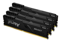 Kingston Technology FURY Beast 64GB 3200MT/s DDR4 CL16 DIMM (4er-Kit) 1Gx8 Black