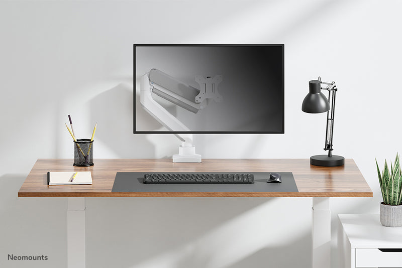 Neomounts DS70-450WH1 Monitorarm 17-42" - Gasfeder - Topfix - 180°-Stopp