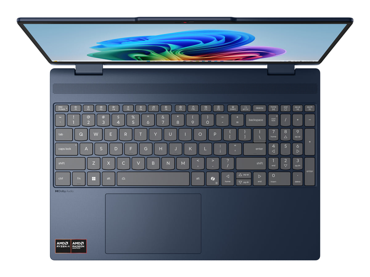Lenovo IdeaPad 5 2-in-1 15AGP11 Copilot+ PC AMD Ryzen AI 5 430 Hybrid (2-in-1) 38,9 cm (15.3") Touchscreen WUXGA 16 GB DDR5-SDRAM 512 GB SSD Wi-Fi 7 (802.11be) Windows 11 Home Blau Deutsch