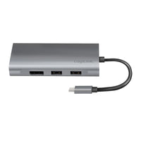 LogiLink UA0382 laptop-dockingstation & portreplikator Kabelgebunden USB 3.2 Gen 1 (3.1 Gen 1) Type-C Silber