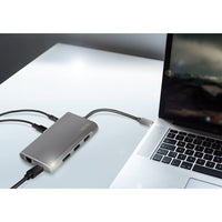 LogiLink UA0382 laptop-dockingstation & portreplikator Kabelgebunden USB 3.2 Gen 1 (3.1 Gen 1) Type-C Silber