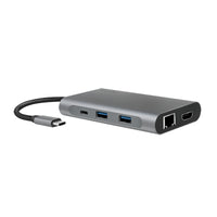 LogiLink UA0382 laptop-dockingstation & portreplikator Kabelgebunden USB 3.2 Gen 1 (3.1 Gen 1) Type-C Silber