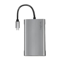 LogiLink UA0383 laptop-dockingstation & portreplikator Kabelgebunden USB 3.2 Gen 1 (3.1 Gen 1) Type-C Silber