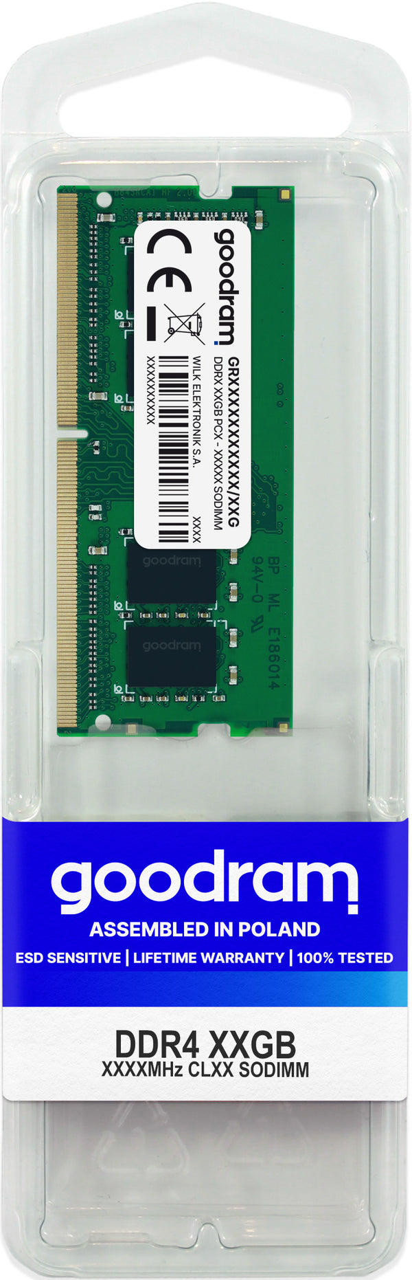 Goodram GR3200S464L22/32G Speichermodul 32 GB 1 x 32 GB DDR4 288-pin DIMM