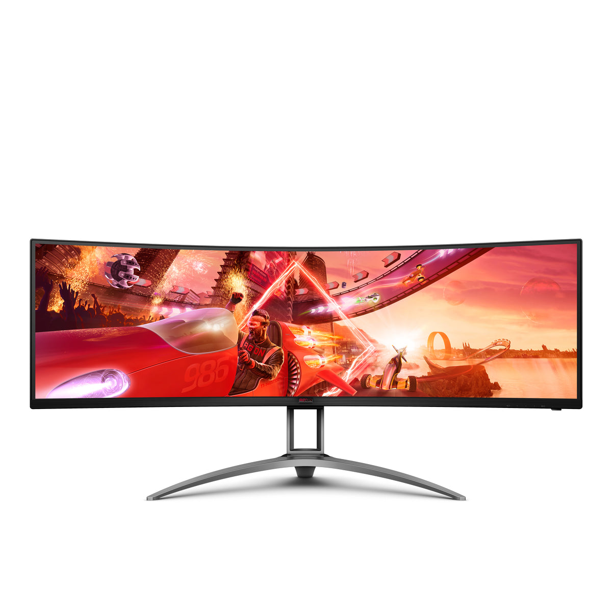 AOC AG493QCX Computerbildschirm 124 cm (48.8") 3840 x 1080 Pixel Double Full HD LED Schwarz